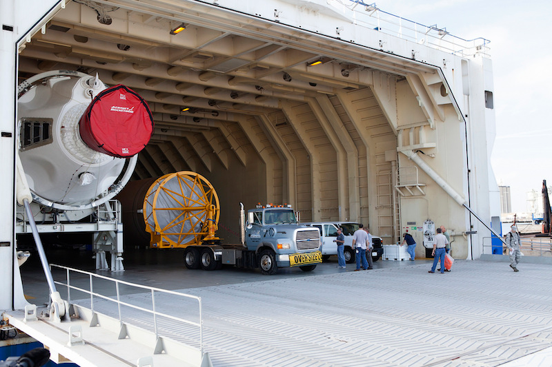 Illustration for article titled Watch the Cygnus Get Ready for Its First Post-Explosion Cargo Run to the Space Station